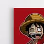 Imagem de Quadro Decorativo Canvas Luff Pirata One Piece Esqueleto