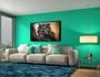 Imagem de Quadro Decorativo Canvas Moldura Filete Ave Coruja Natureza Animais