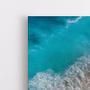 Imagem de Quadro Decorativo Canvas Praia Mar Azul Ondas Areia Paisagem