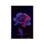 Imagem de Quadro Decorativo Canvas Rosa Degradê Rosa Roxo Floral Preto