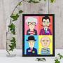 Imagem de Quadro Decorativo Caricatura Mestres DaPintura 45x34cm - com vidro