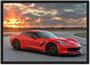 Imagem de Quadro Decorativo Carro Corvette Quartos Salas Decoração Com Moldura