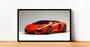 Imagem de Quadro Decorativo Carro Lamborghini Automóvel Esporte Oficinas Lojas Escritórios Com Moldura RC022