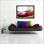 Imagem de Quadro Decorativo Carro Porsche Vermelho Quartos Salas Decoração Com Moldura