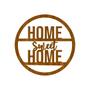 Imagem de Quadro Decorativo Carvalho Mdf Home Sweet Home 40X20Cm