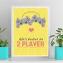 Imagem de Quadro Decorativo Casal Gamer 33x24cm