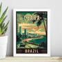 Imagem de Quadro Decorativo Ceará - Brasil 45X34Cm - Com Vidro