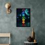 Imagem de Quadro Decorativo Chakras - Universo 33X24Cm - Com Vidro