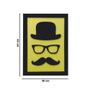 Imagem de Quadro Decorativo ''Chapeu &amp Bigode'' 40x30  - D'Rossi