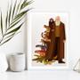 Imagem de Quadro Decorativo Charles Darwin 24x18cm - com vidro