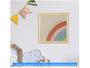 Imagem de Quadro Decorativo Chuva Arco-íris 23,5x23,5cm