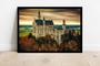 Imagem de Quadro Decorativo Cidade Braviera Castelo De Neuschwanstein Alemanha Paisagem Com Moldura RC017