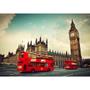 Imagem de Quadro Decorativo Cidade londres Ônibus e Big Ben 1 Tela