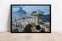 Imagem de Quadro Decorativo Cidade Rio De Janeiro Cristo Redentor Paisagem Salas Com Moldura RC159