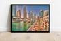 Imagem de Quadro Decorativo Cidades Dubai Paisagem Lojas Quartos Salas Com Moldura RC171