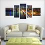 Imagem de Quadro Decorativo Cidades Famosas Ponte New York Com 5 Peças TT2