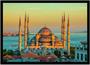 Imagem de Quadro Decorativo Cidades Hagia Sofia Istambul Turquia Mesquita Azul Turismo Com Moldura RC174