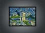 Imagem de Quadro Decorativo Cidades Paris Arco Do Triunfo França Paisagem Quartos Salas Com Moldura RC093