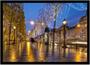 Imagem de Quadro Decorativo Cidades Paris Luzes Cores Beleza Paisagem Quartos Salas Com Moldura RC046