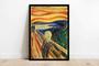 Imagem de Quadro Decorativo Clássico O Grito Representação Edvard Munch Com Moldura RC033
