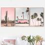 Imagem de Quadro Decorativo Composição Trio kombi rosa"