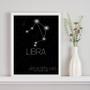 Imagem de Quadro Decorativo Constelação Signo Libra 33x24cm - com vidro