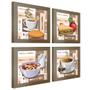 Imagem de Quadro Decorativo Cozinha Café Manhã Padaria 20x20cm Kit 4un