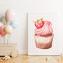 Imagem de Quadro Decorativo Cupcake com Morango