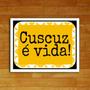 Imagem de Quadro Decorativo Cuscuz éVida 24x18cm - com vidro