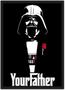 Imagem de Quadro Decorativo Darth Vader Poderoso Chefão Nerd Geek Decorações Com Moldura