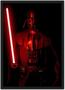 Imagem de Quadro Decorativo Darth Vader Star Wars Super Heróis Geek Decorações Com Moldura G15