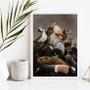 Imagem de Quadro Decorativo Darwin com Animais - 45x34cm