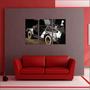Imagem de Quadro Decorativo De Volta Para O Futuro Delorean Cinema Geek Decorações Com 3 peças Com Moldura
