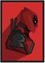 Imagem de Quadro Decorativo Deadpool Heróis Geek Decorações Com Moldura G01