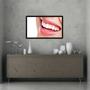 Imagem de Quadro Decorativo Dentista Dentes Sorriso Odontologia Consultórios Salas Com Moldura RC016