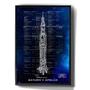 Imagem de Quadro Decorativo Desenho Foguete Saturn V Apollo