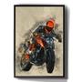 Imagem de Quadro Decorativo Desenho Piloto Ktm 790 Duke Moto