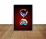 Imagem de Quadro Decorativo Design Ampulheta Com Tema Ecológico Ambiental Com Moldura RC046