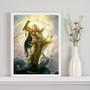 Imagem de Quadro Decorativo Deus Grego Apolo 24x18cm - com vidro
