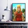 Imagem de Quadro Decorativo Deusa Sekhmet 33X24Cm - Com Vidro