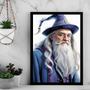 Imagem de Quadro Decorativo Dumbledore - Bruxo 45X34Cm - Com Vidro