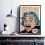 Imagem de Quadro Decorativo Einstein- Pop Art 24X18Cm - Com Vidro