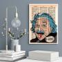 Imagem de Quadro Decorativo Einstein- Pop Art 24X18Cm - Com Vidro