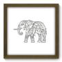 Imagem de Quadro Decorativo - Elefante - 33cm x 33cm - 210qdsm