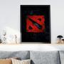 Imagem de Quadro Decorativo Emoldurado Logo Game Dota 2 Para sala quarto