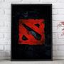 Imagem de Quadro Decorativo Emoldurado Logo Game Dota 2 Para sala quarto