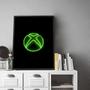 Imagem de Quadro Decorativo Emoldurado  Simbolo Neon Xbox Para sala quarto