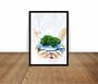 Imagem de Quadro Decorativo Engenharia Ambiental Ecologia Natureza Planeta Com Moldura RC027