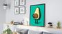Imagem de Quadro Decorativo Engraçado Abacate Desenho Fruta