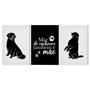 Imagem de Quadro Decorativo Especial Dia Das Mães Mãe De Pet Cachorro Preto e Branco21cmx30cm